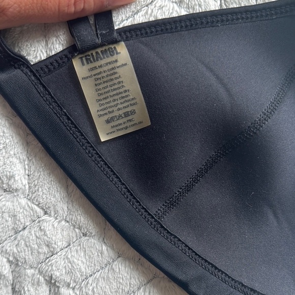 Triangl Swimwear Neon Yellow Bikini Top Size M - Picture 3 of 5